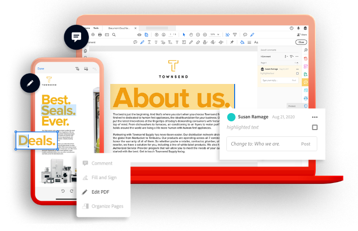 documemt requires acrobat reader for mac or windows not mobole